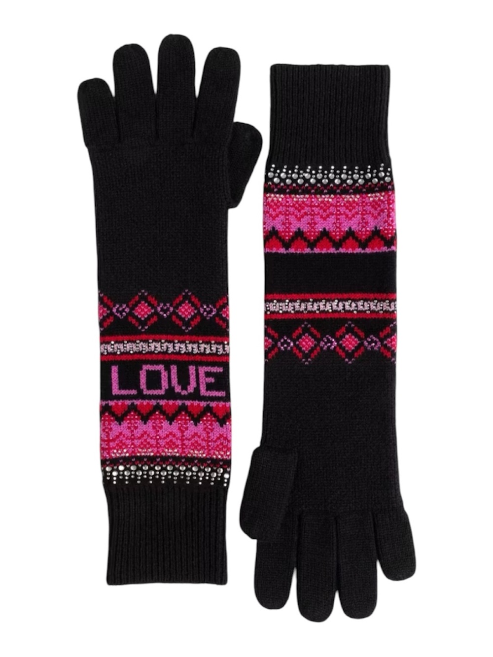 Johnny Was  'Love' Knit Long Gloves